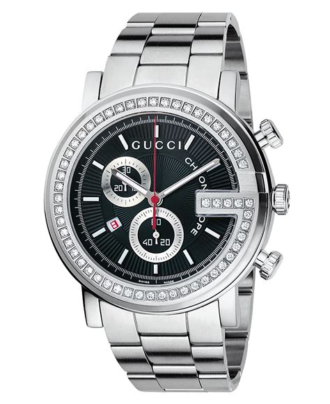 gucci watches for men with diamonds|Gucci men's watches clearance sale.